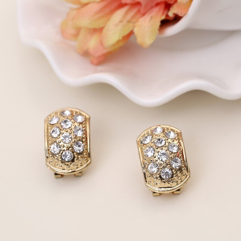 Wedding Crystal Gold Jewerly Set