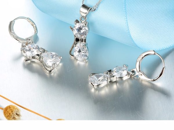 Genuine 925 Sterling Silver Woman's Jewellery Set - Image 3