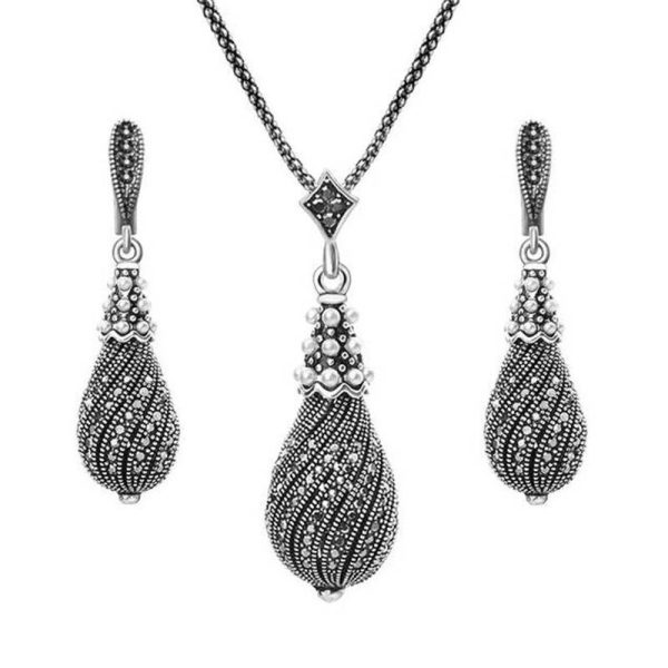 Women's Night Rain Necklace and Earrings Set - Image 6