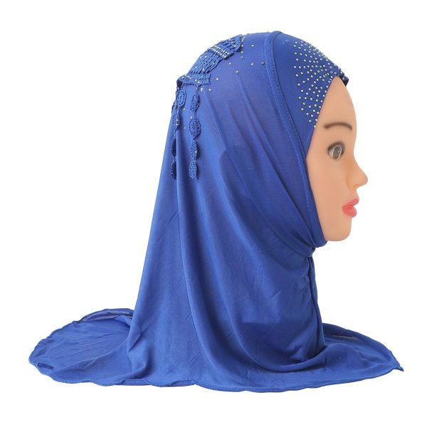 Girl's Crystal Lace Hijab - Image 5