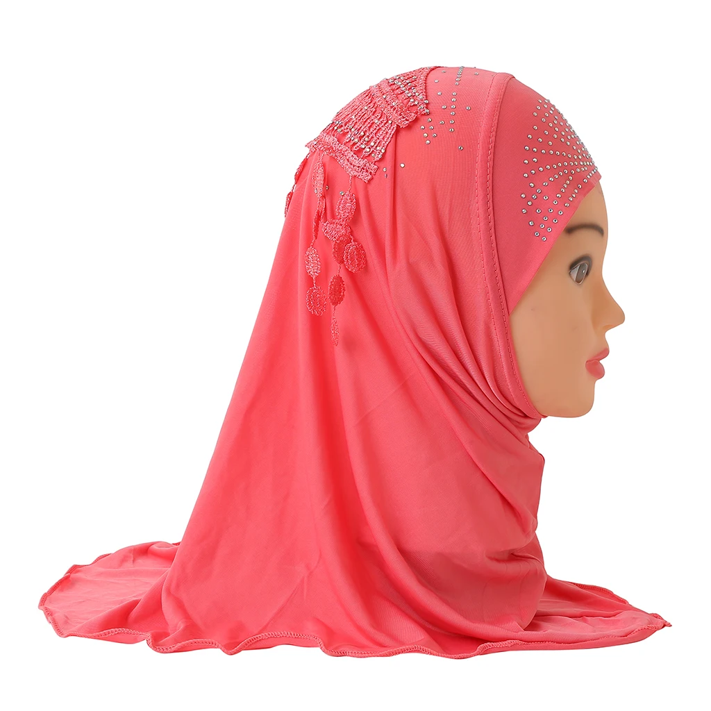 Girl's Crystal Lace Hijab