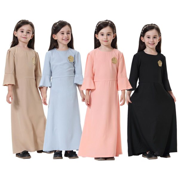 Girl's Cute Long Abaya - Image 3