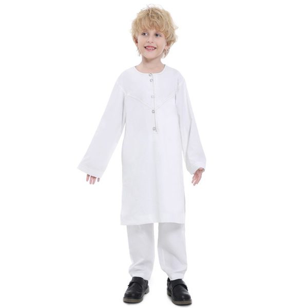 Boy's Casual Muslim Thobe - Image 4