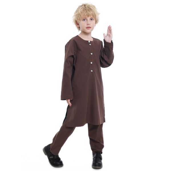 Boy's Casual Muslim Thobe - Image 5