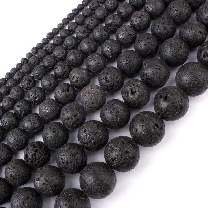 Natural Lava Rock Loose Beads