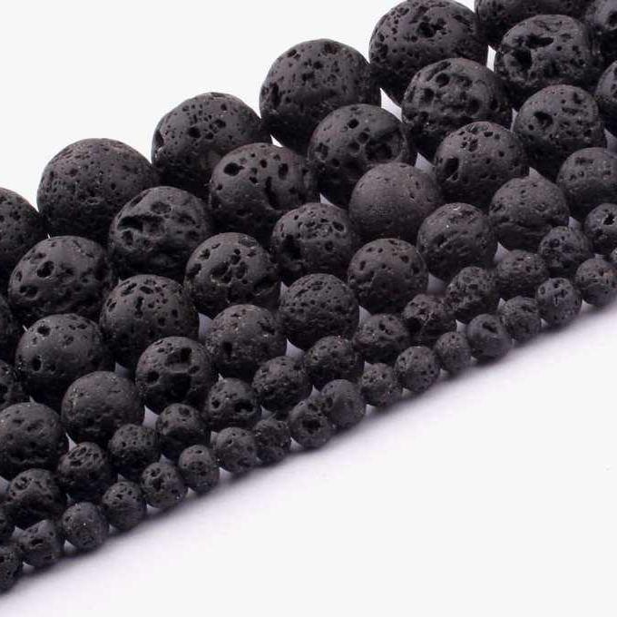 Natural Lava Rock Loose Beads