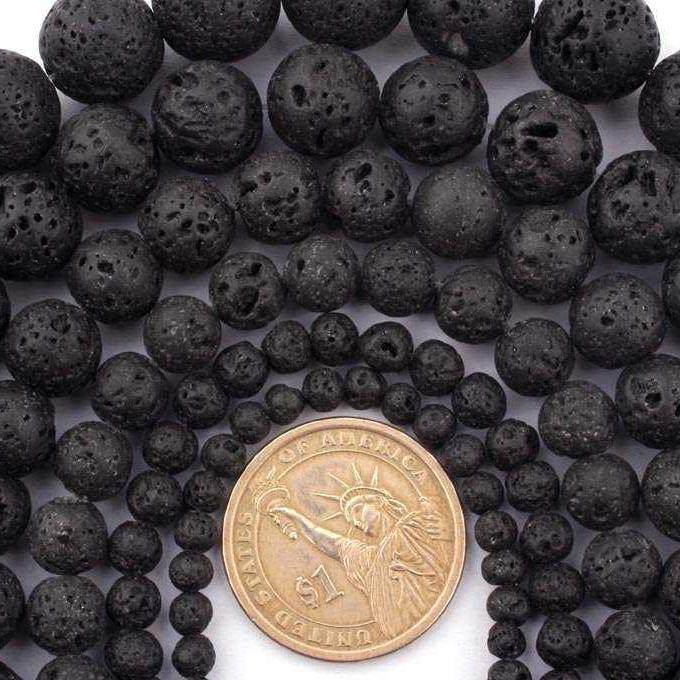 Natural Lava Rock Loose Beads