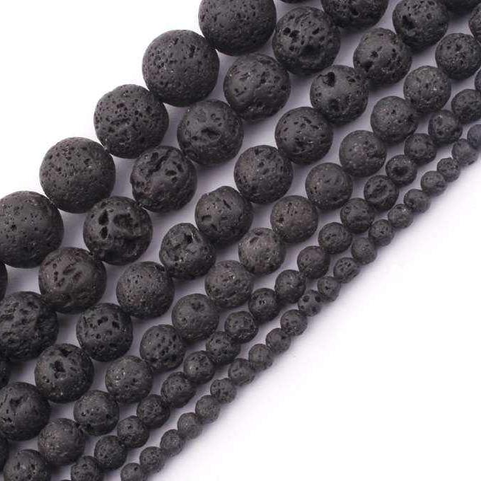 Natural Lava Rock Loose Beads