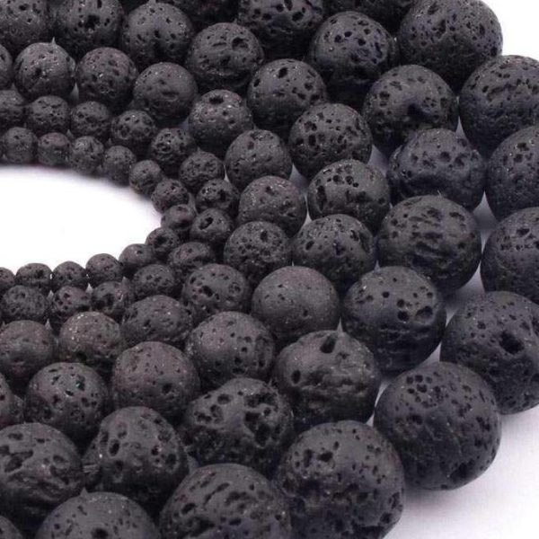 Natural Lava Rock Loose Beads