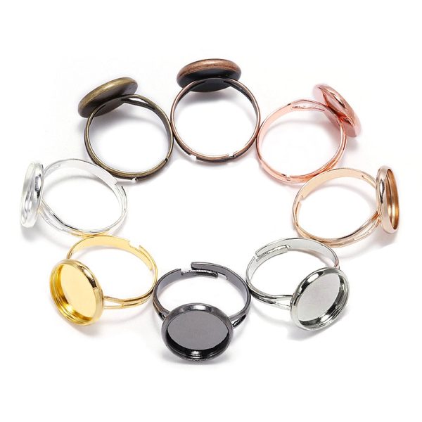 Set of Ten Blank Ring Bases - Image 3