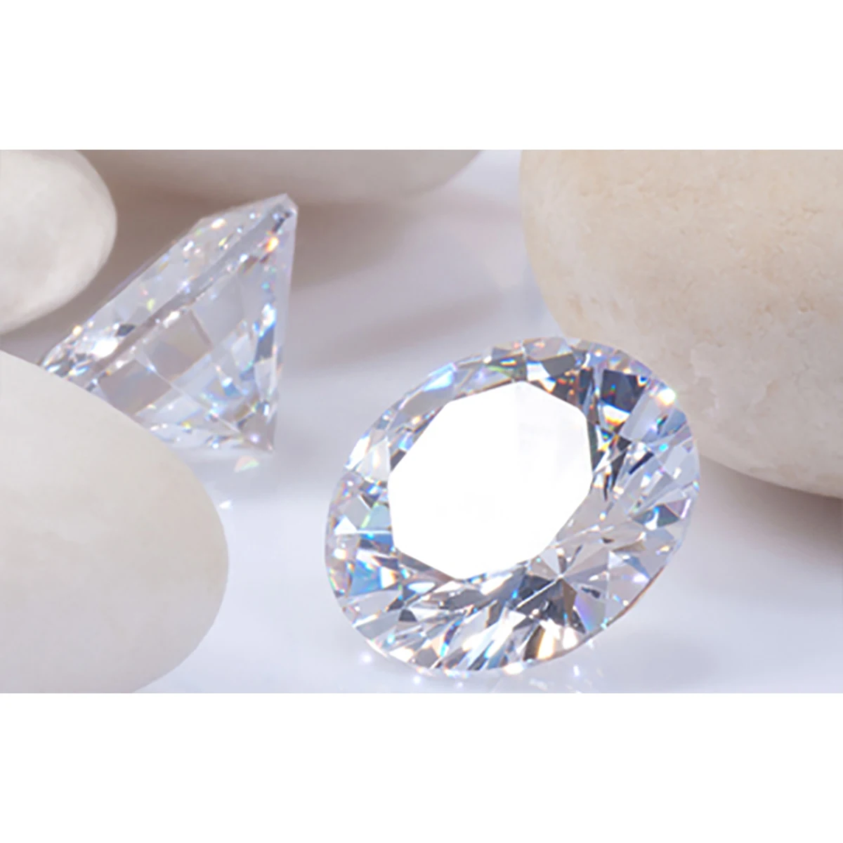 Round Shaped Loose Moissanite Stones