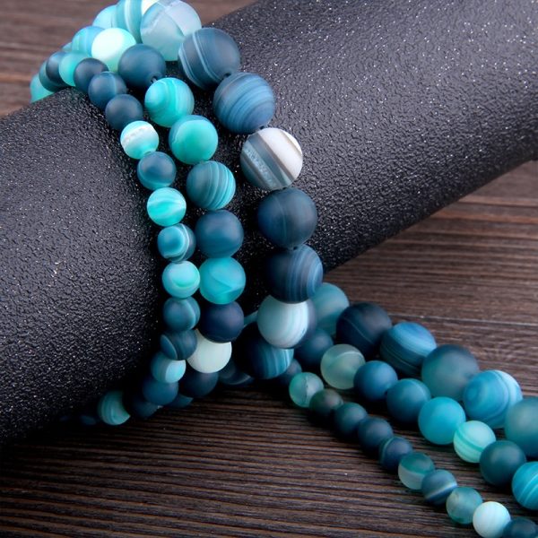 Matte Natural Polished Stone Beads - Image 7