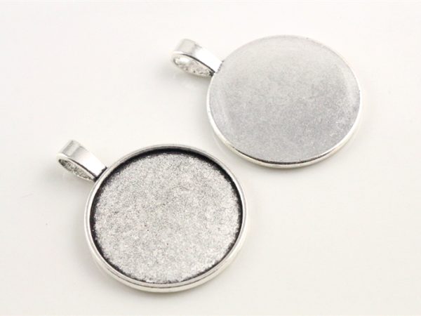 Set of 10 Round Cabochon Necklace Pendant - Image 6