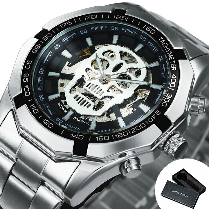 BOX SKULL SILVER BLK