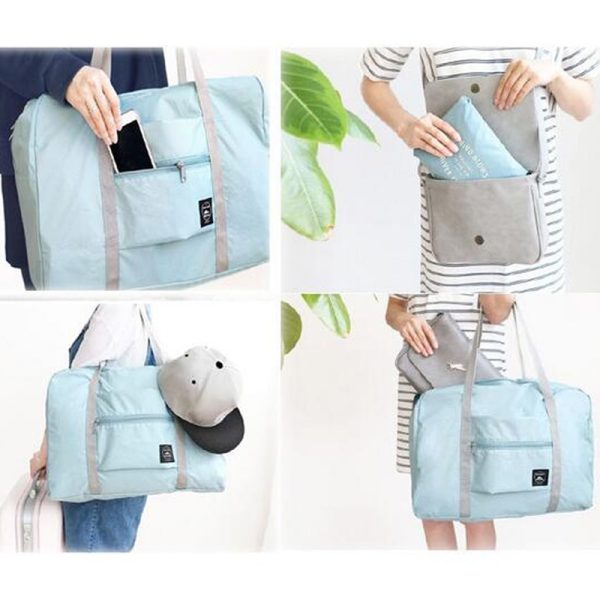 Unisex Nylon Foldable Travel Bag - Image 7