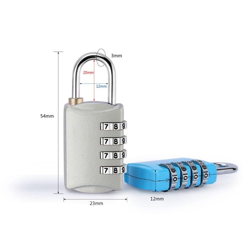 Compact 4-Digit Combination Lock