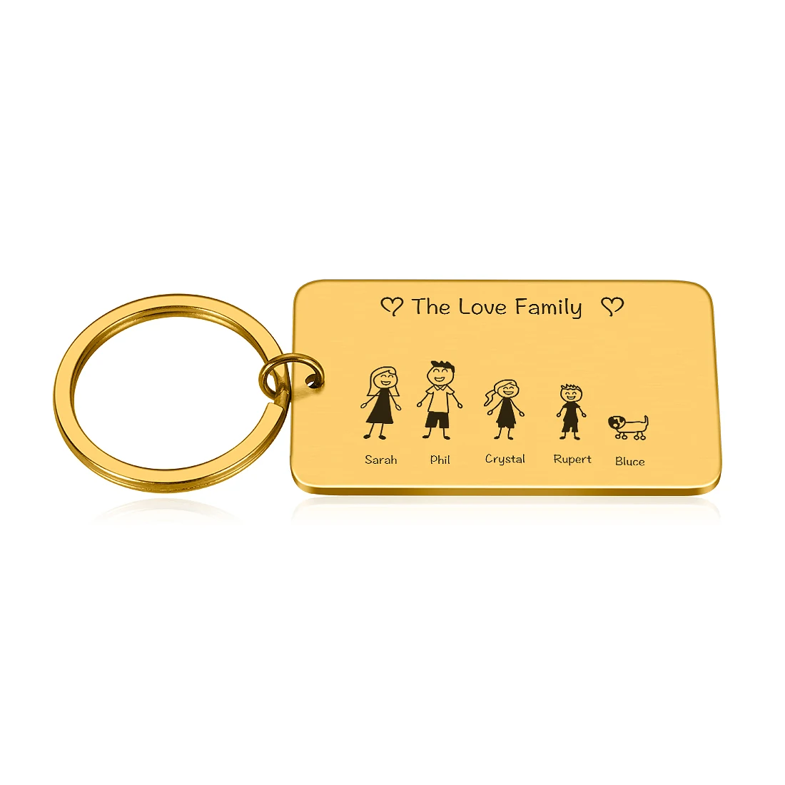 Cute Family Customized Keychain