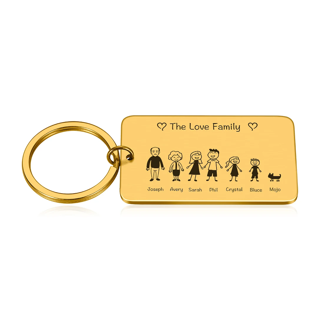 Cute Family Customized Keychain