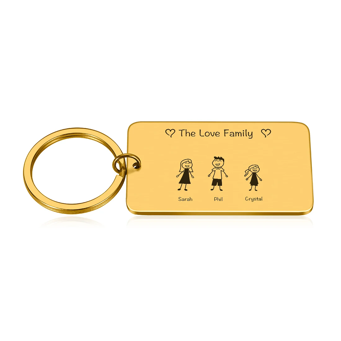 Cute Family Customized Keychain