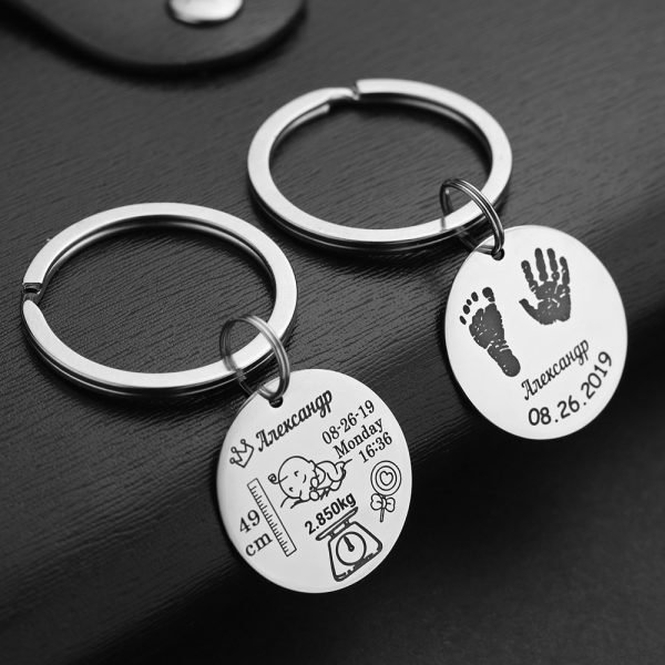 Personalized Keychain with Date of Birth - Image 7