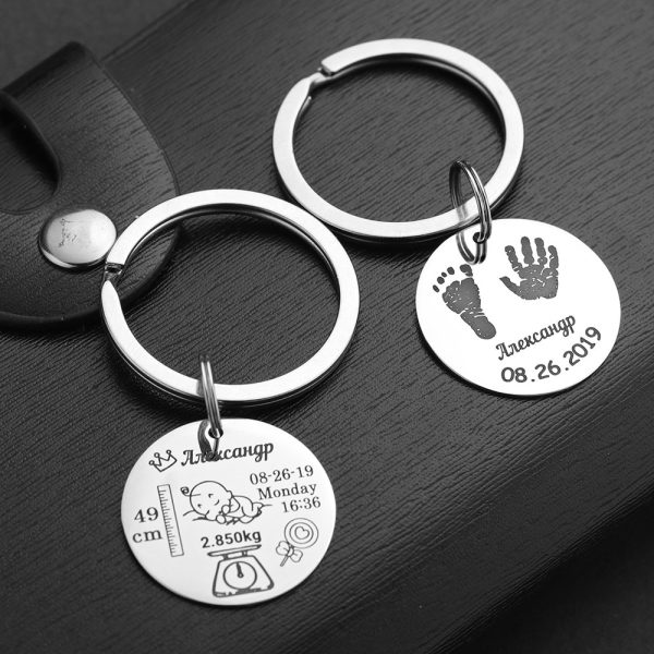 Personalized Keychain with Date of Birth - Image 8