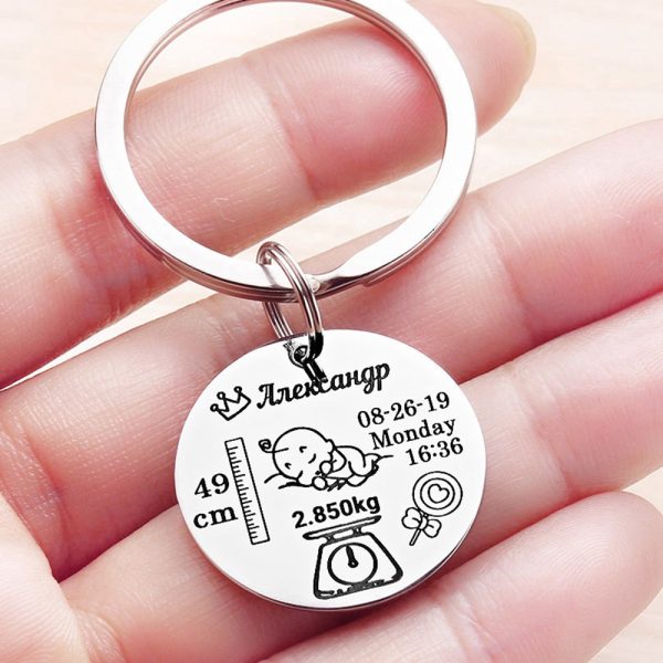 Personalized Keychain with Date of Birth - Image 6