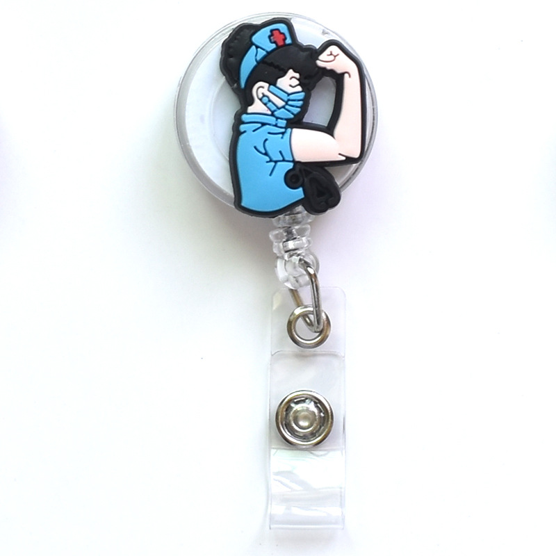 Cure Retractable Badge Reel for Medical Workers