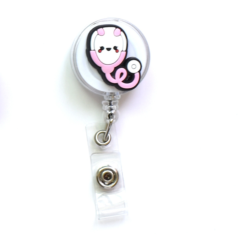 Cure Retractable Badge Reel for Medical Workers