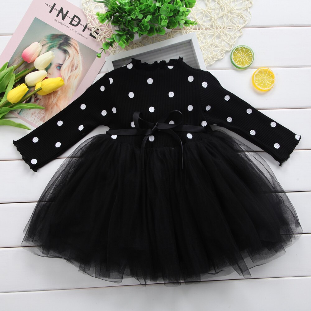 Knitted Long Sleeve Baby Girl's Dress