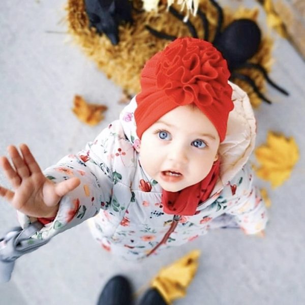 Baby Girl's Flower Style Hat - Image 5