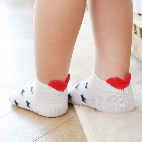 Baby's Red Detail Socks 5 Pairs Set - Image 4